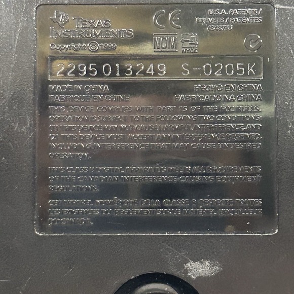 Texas‎ Instruments TI-86 Graphing Calculator Tested - Picture 7 of 7